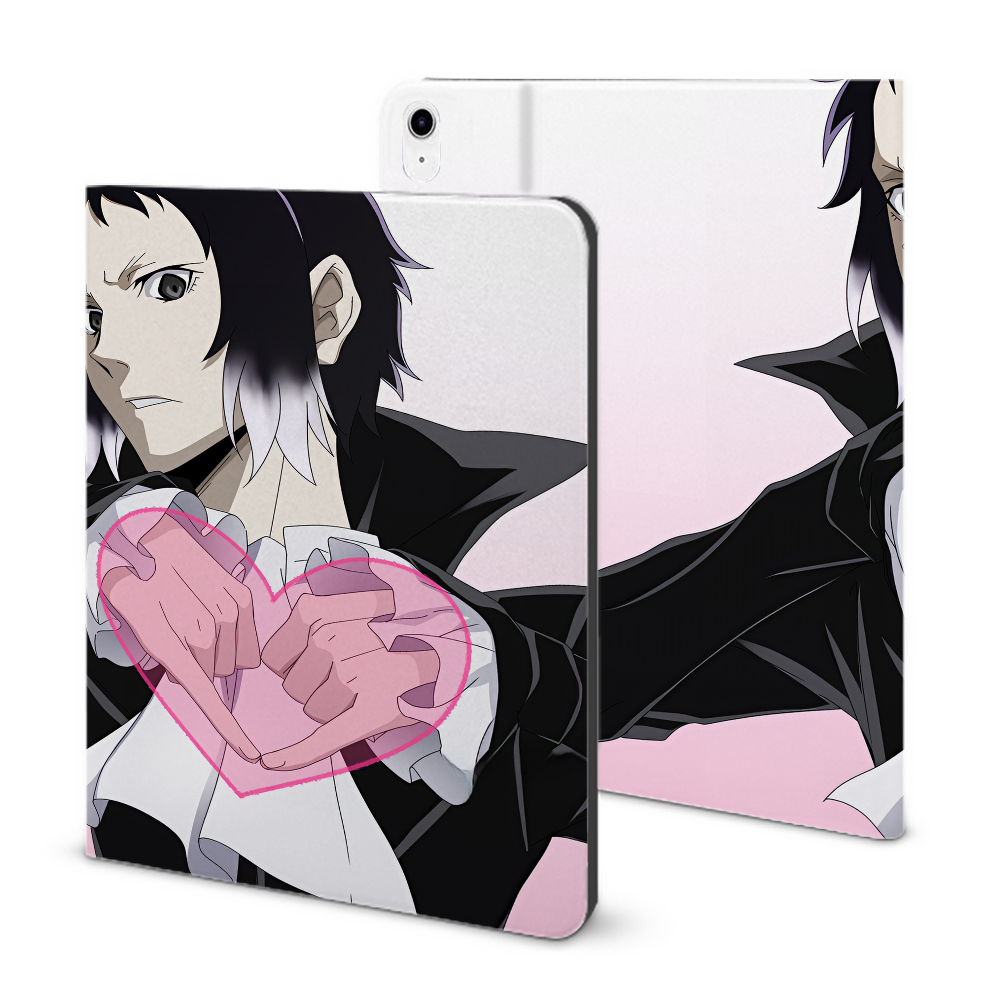 （画像用） 文豪ストレイドッグス Bungo Stray Dogs IPad ケース ブック型 PUレザー TPU 耐衝撃 軽量 薄型 ペン収納なし 全面保護 IPad 各モデル対応